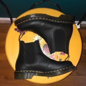 Dr. Martens Chelsea 2976 Black Nappa Boots Size US 6/UK 4/EU 37